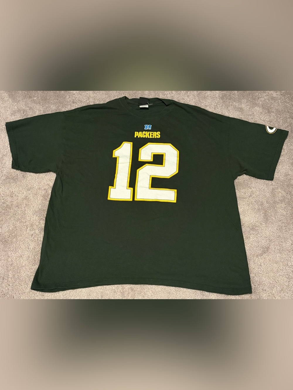 GB Packers Shirt Size 2XL Mens Aaron Rodgers #12 Green Bay Team Apparel NFL